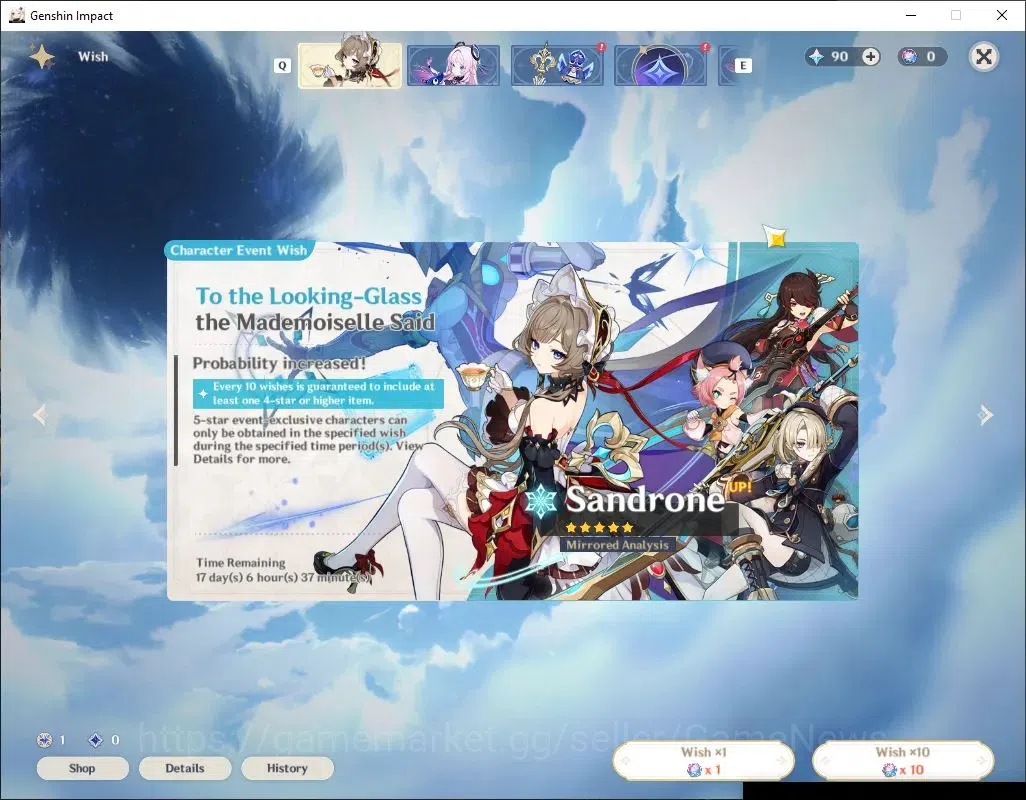 Genshin Impact Accounts Asia|AR 56|Prem Team Skirk|6 Limited + 2(*5 Weapon image 12