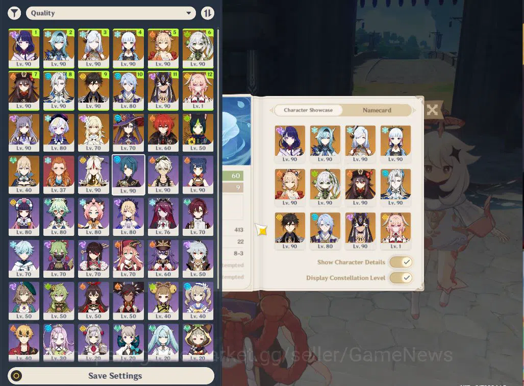 Genshin Impact Accounts End Game 2