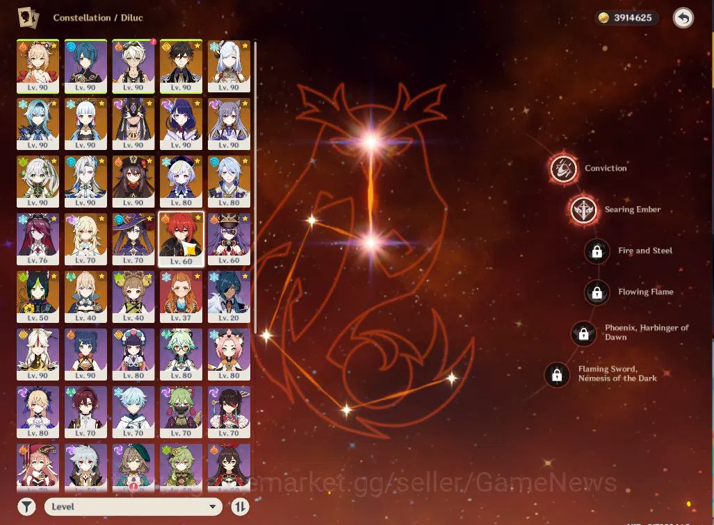 Genshin Impact Accounts End Game 5