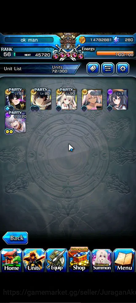 Grand Summoners Accounts Starter Global|Rank 56|6 Ascend |AcceleratorTW,IllyaTW,IsliidPinnacle,LM 4