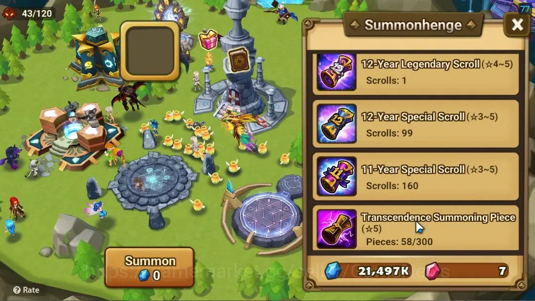 Summoners War: Sky Arena Accounts Starter ASIA|Lv 26|Ready Gacha|99 12 YSC + 160 11 YSC + 3 LAAS + 5 LS + 4 LDS + 119 MS |1 10