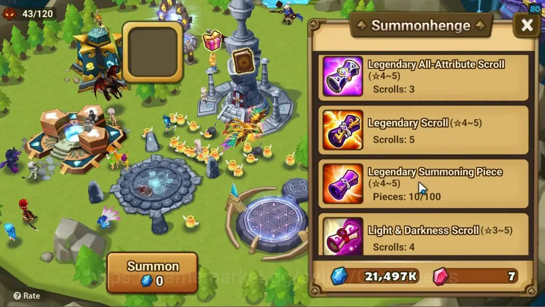 Summoners War: Sky Arena Accounts Starter ASIA|Lv 26|Ready Gacha|99 12 YSC + 160 11 YSC + 3 LAAS + 5 LS + 4 LDS + 119 MS |1 11