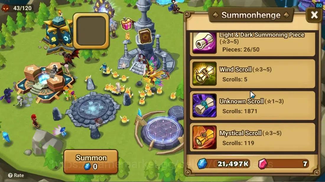 Summoners War: Sky Arena Accounts Starter ASIA|Lv 26|Ready Gacha|99 12 YSC + 160 11 YSC + 3 LAAS + 5 LS + 4 LDS + 119 MS |1 12
