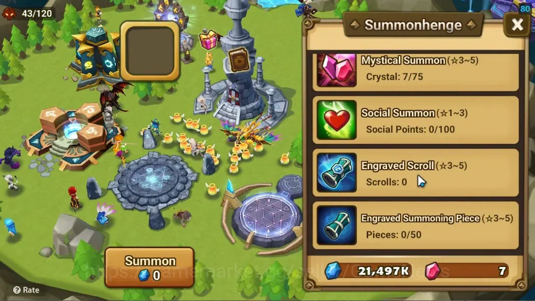 Summoners War: Sky Arena Accounts Starter ASIA|Lv 26|Ready Gacha|99 12 YSC + 160 11 YSC + 3 LAAS + 5 LS + 4 LDS + 119 MS |1 13