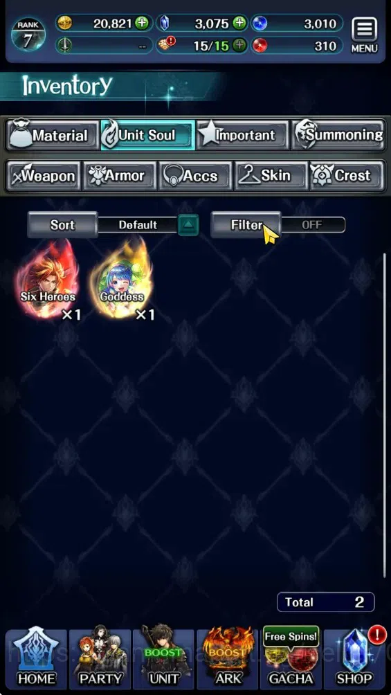 Last Cloudia Accounts GLOBAL|Rank 7|3K Crystal|Collab Brave Frontier (Fi image 11