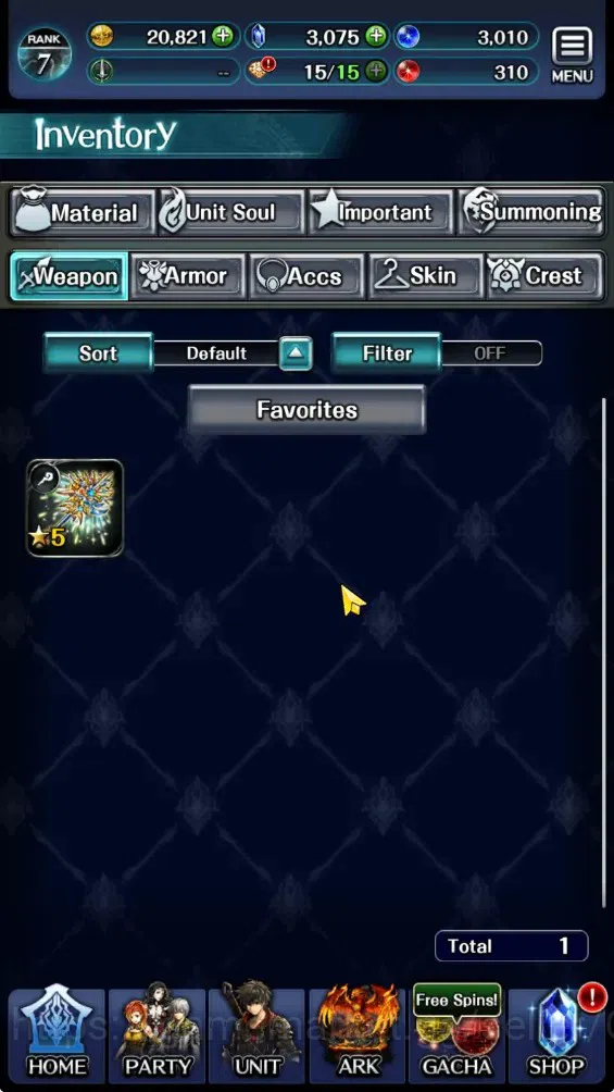 Last Cloudia Accounts GLOBAL|Rank 7|3K Crystal|Collab Brave Frontier (Fi image 12
