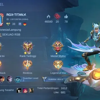 Mobile Legends: Bang Bang Accounts Collector Global|Skin 130|Expert|Collector Natalia,Blazing Layla,V.E.N.O.M