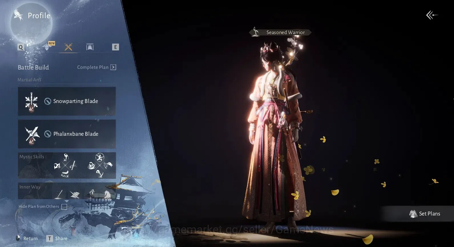 Where Winds Meet Accounts Global|Starter Diff Legend|Lv 70|GS 15K|Graceful F image 6