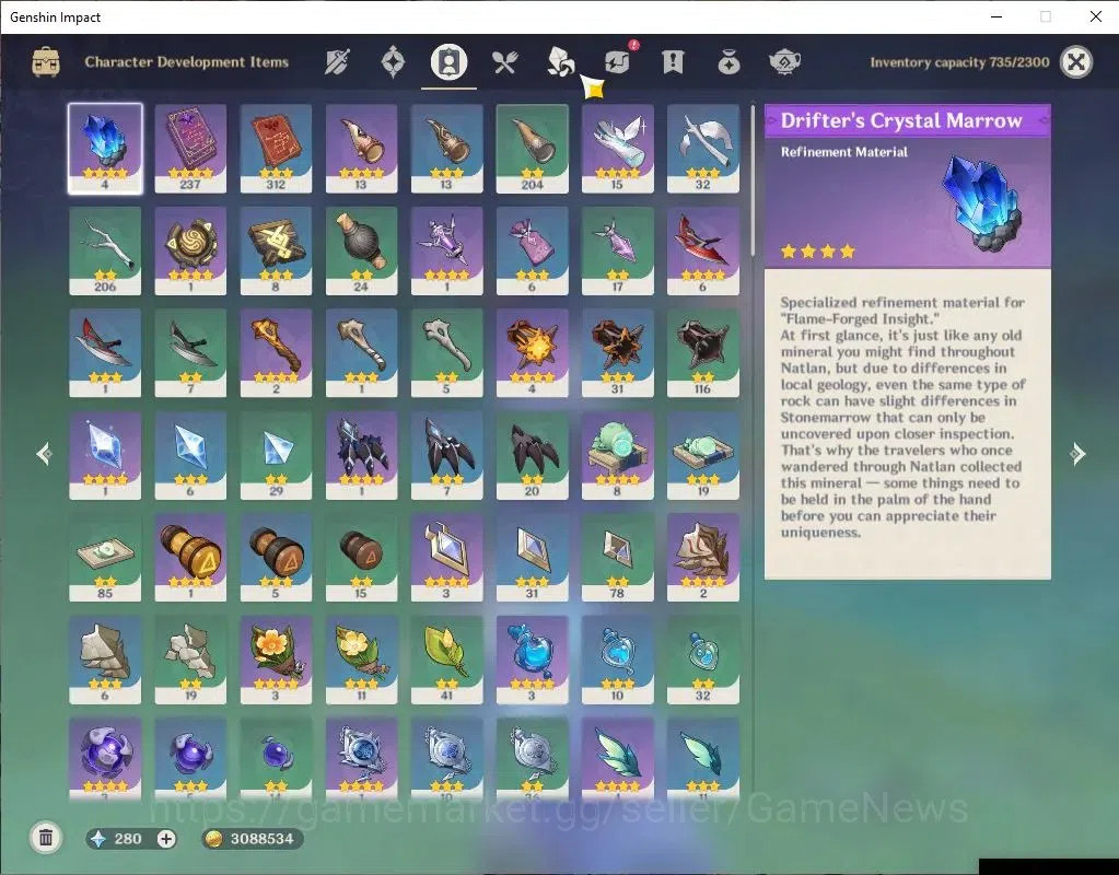 Genshin Impact Accounts ASIA|AR 56|Mavuika PremTeam|9 Limit+3(*5WeP)|Xilon image 5