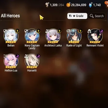 Epic Seven Accounts High-End GLOBAL UnVerif|NewEra|7 ML(Harseti,Belian,RueleOfLight,NC Landy,etc)+Hecate,A Ludwig,TA