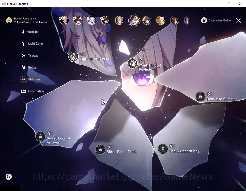 Honkai Star Rail Accounts Asia|TL 67|7 Limited|[The Herta E2,Aglaea E1,Spark image 5