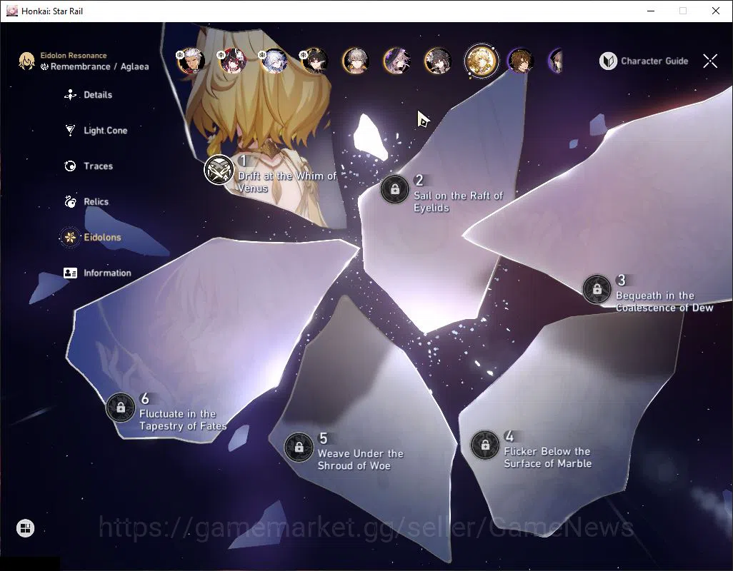 Honkai Star Rail Accounts Asia|TL 67|7 Limited|[The Herta E2,Aglaea E1,Spark image 6