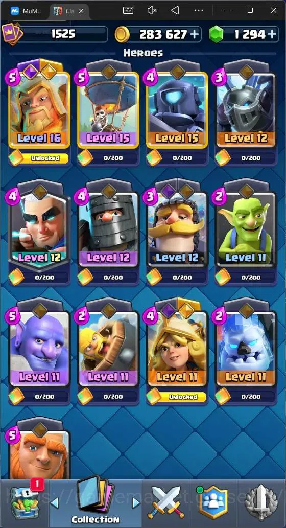 Clash Royale Accounts Global |CL 1525|KTL 15|Trophy 11530|121 Cards|4 Ma image 12