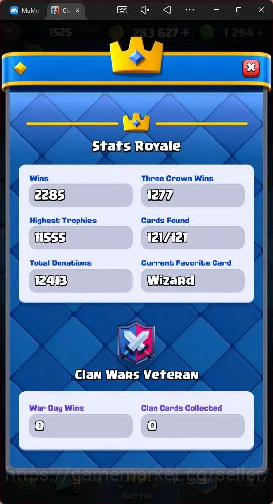 Clash Royale Accounts Global |CL 1525|KTL 15|Trophy 11530|121 Cards|4 Ma image 5