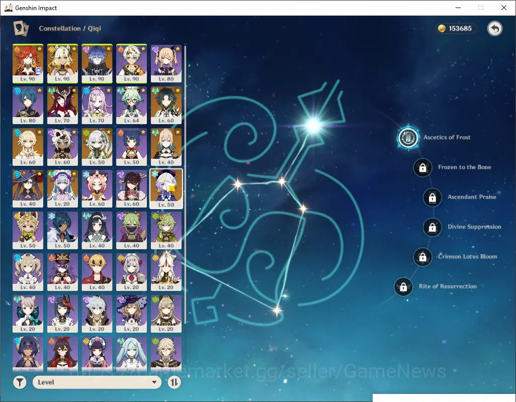 Genshin Impact Accounts Mid Game ASIA|Ready Gacha|AR 55|6 limited + 2(*5Weapon)|FlinsC1,Xiao+Sign,Etc|15k Primo|11 IF|15 4