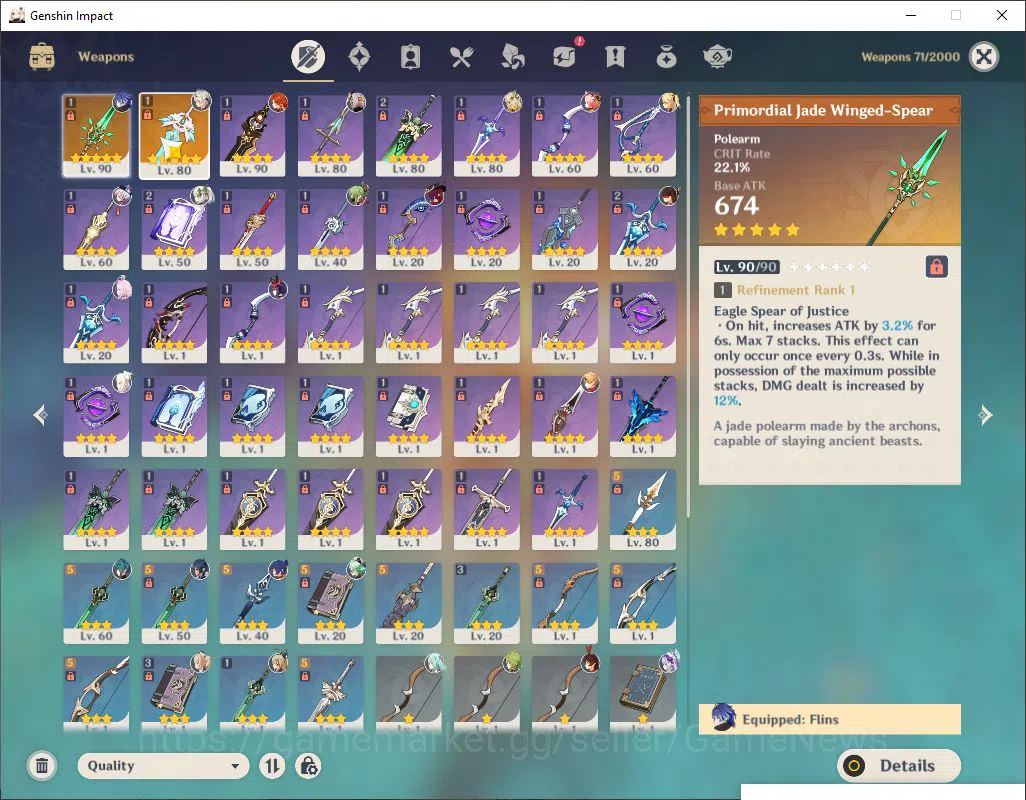 Genshin Impact Accounts Mid Game ASIA|Ready Gacha|AR 55|6 limited + 2(*5Weapon)|FlinsC1,Xiao+Sign,Etc|15k Primo|11 IF|15 5