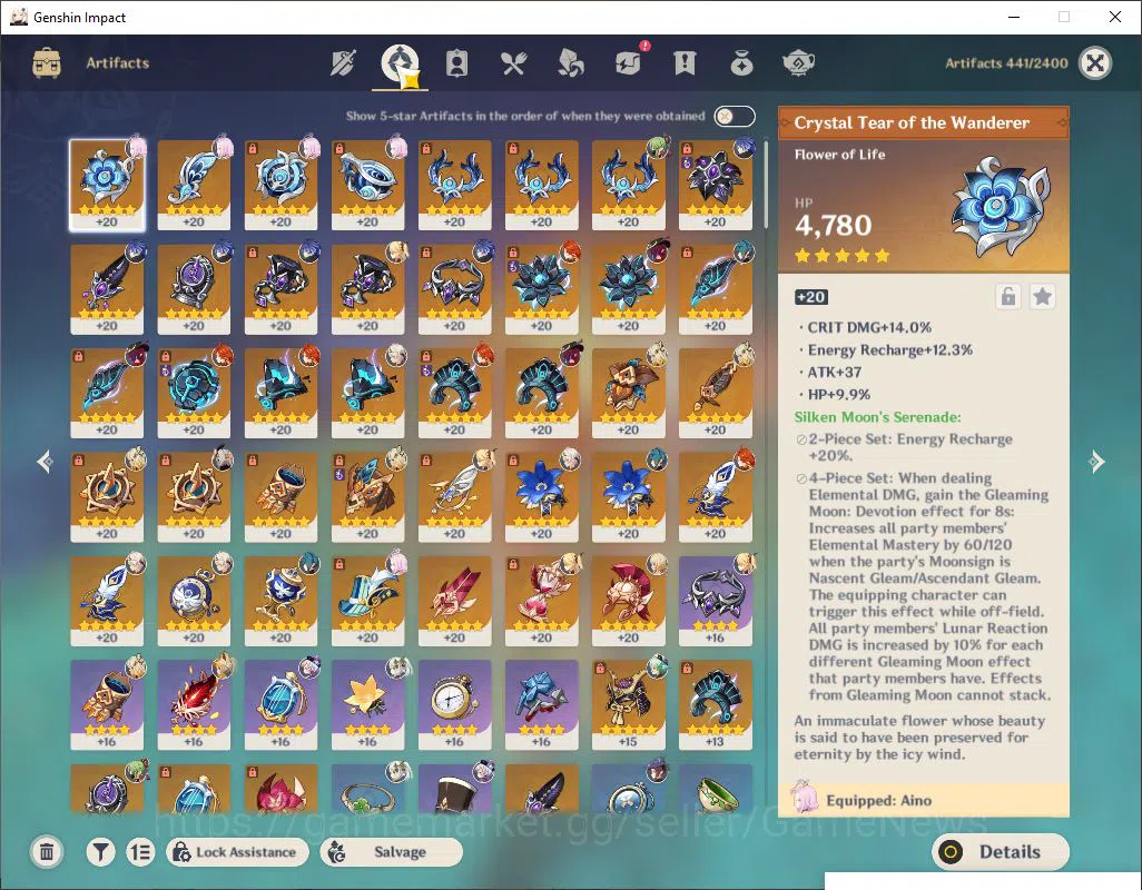 Genshin Impact Accounts Mid Game ASIA|Ready Gacha|AR 55|6 limited + 2(*5Weapon)|FlinsC1,Xiao+Sign,Etc|15k Primo|11 IF|15 6
