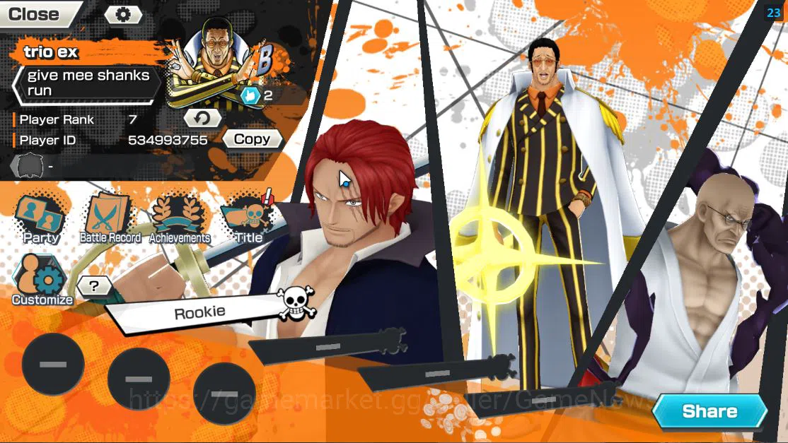 One Piece Bounty Rush Accounts Global| 4EX |Devine Shanks,[Borsalino],5Elder Nusj image 2