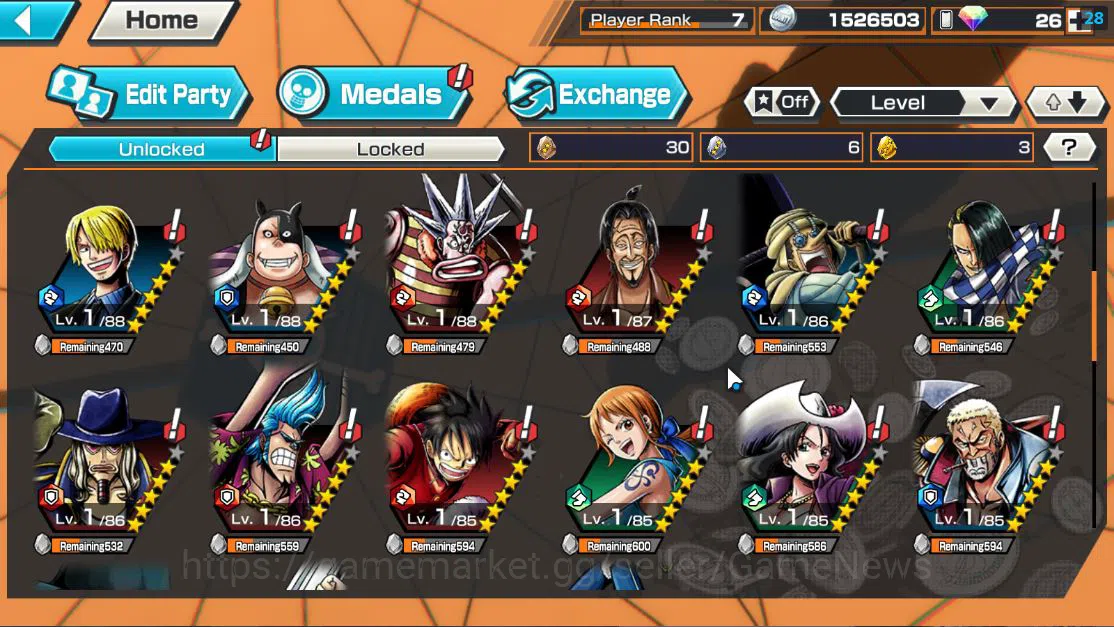 One Piece Bounty Rush Accounts Global| 4EX |Devine Shanks,[Borsalino],5Elder Nusj image 4