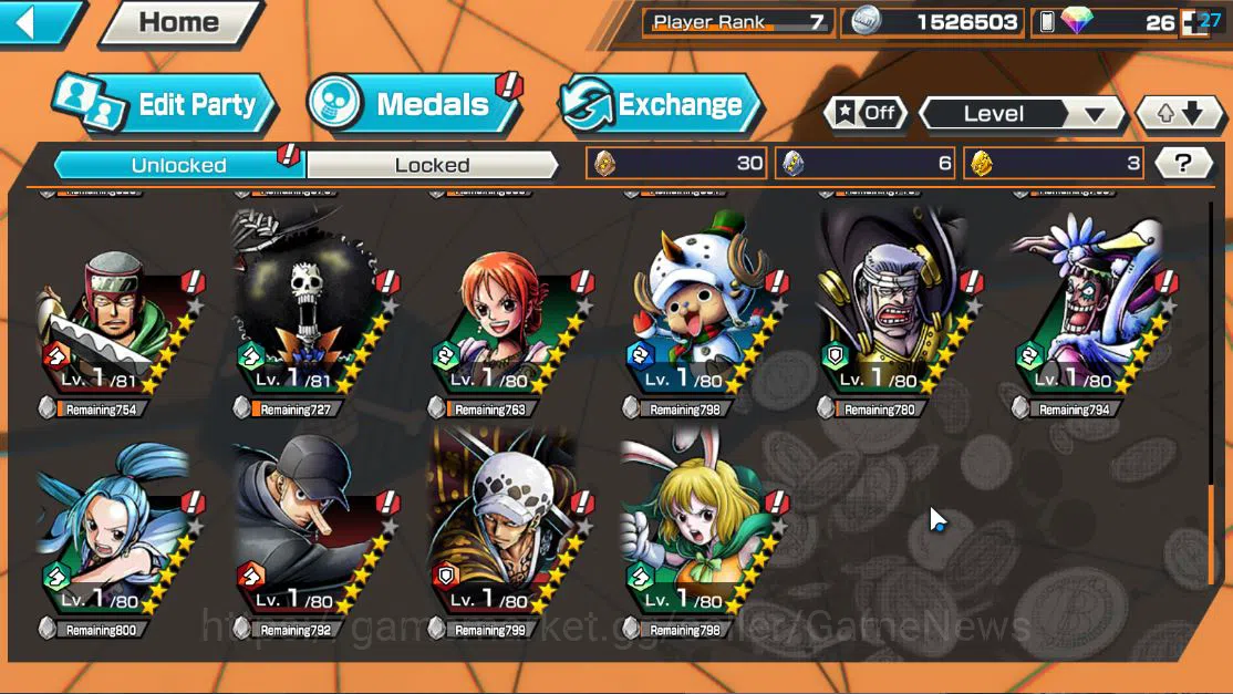 One Piece Bounty Rush Accounts Global| 4EX |Devine Shanks,[Borsalino],5Elder Nusj image 6