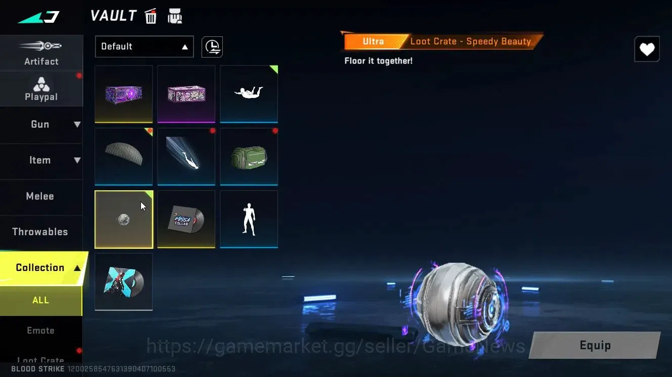 Blood Strike Accounts Rare Skin ASIA|ULTRA (ZERO-Nullifier)|Legendary Guns(MP5-Explorer,KALA-Undercurrent,QBZ95-Blood)|Loot 11
