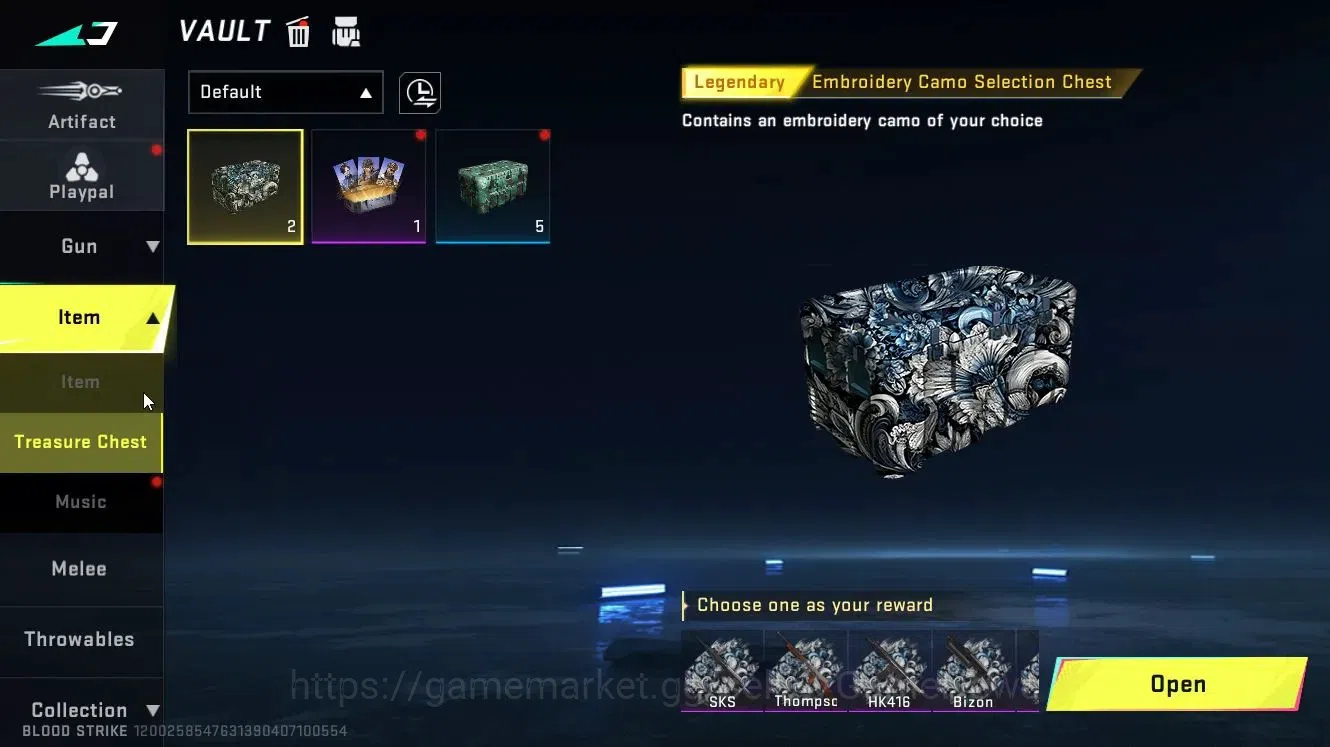 Blood Strike Accounts Rare Skin ASIA|ULTRA (ZERO-Nullifier)|Legendary Guns(MP5-Explorer,KALA-Undercurrent,QBZ95-Blood)|Loot 13
