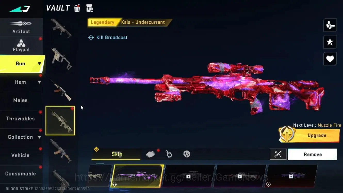 Blood Strike Accounts Rare Skin ASIA|ULTRA (ZERO-Nullifier)|Legendary Guns(MP5-Explorer,KALA-Undercurrent,QBZ95-Blood)|Loot 6