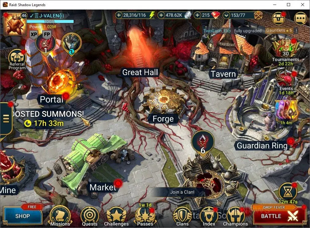 Raid: Shadow Legends Accounts Mid-Game Lv 46|1M Power|19 Legend(Ninja,Artax,Ezio,Mc Angelo,Rae,Wukong,Alice,Etc)|28K 1