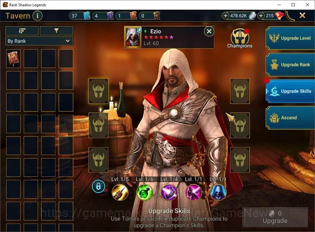 Raid: Shadow Legends Accounts Mid-Game Lv 46|1M Power|19 Legend(Ninja,Artax,Ezio,Mc Angelo,Rae,Wukong,Alice,Etc)|28K 19