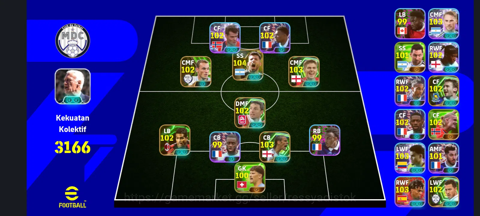 eFootball Accounts Legends & Iconic Players EFOOTBALL 2027 | SHOWTIME SORLOTH,W SNEIJDER,S GERARD,RIO 1