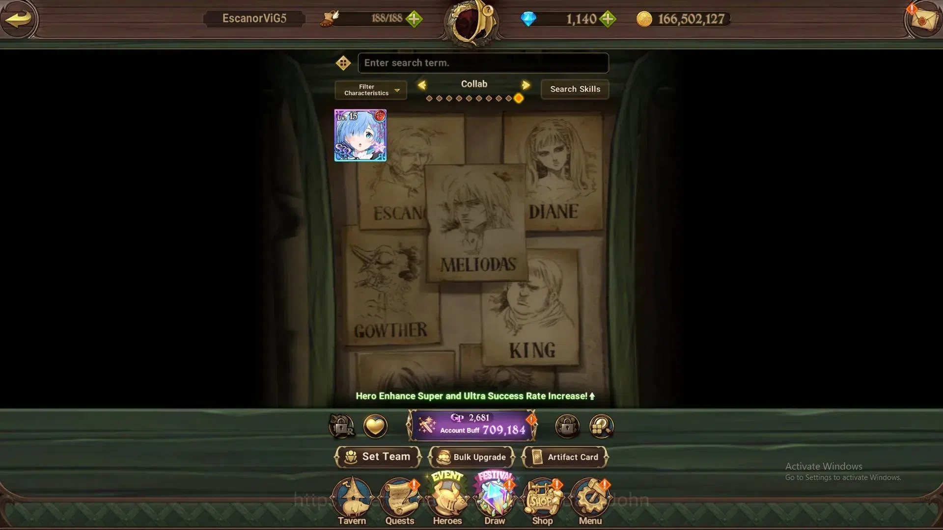 The Seven Deadly Sins: Grand Cross Accounts Global |709,184CC|1,140 Diamonds|LR 1+UR 2|LR P El image 13