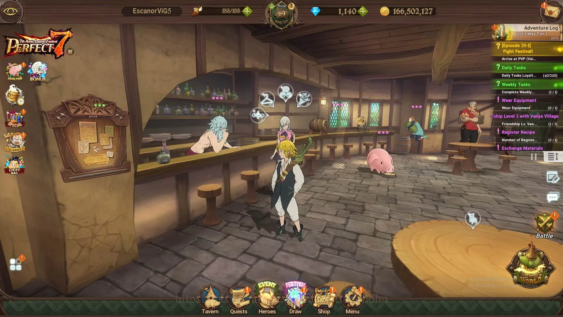 The Seven Deadly Sins: Grand Cross Accounts Global |709,184CC|1,140 Diamonds|LR 1+UR 2|LR P El image 16