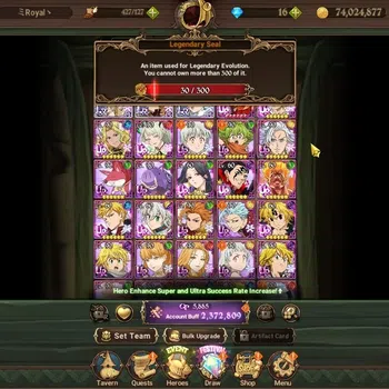 The Seven Deadly Sins: Grand Cross Accounts Endgame GLOBAL|2,3M CC|3 LR + 10 UR +Collab Gachiakuta|Brunhild,L