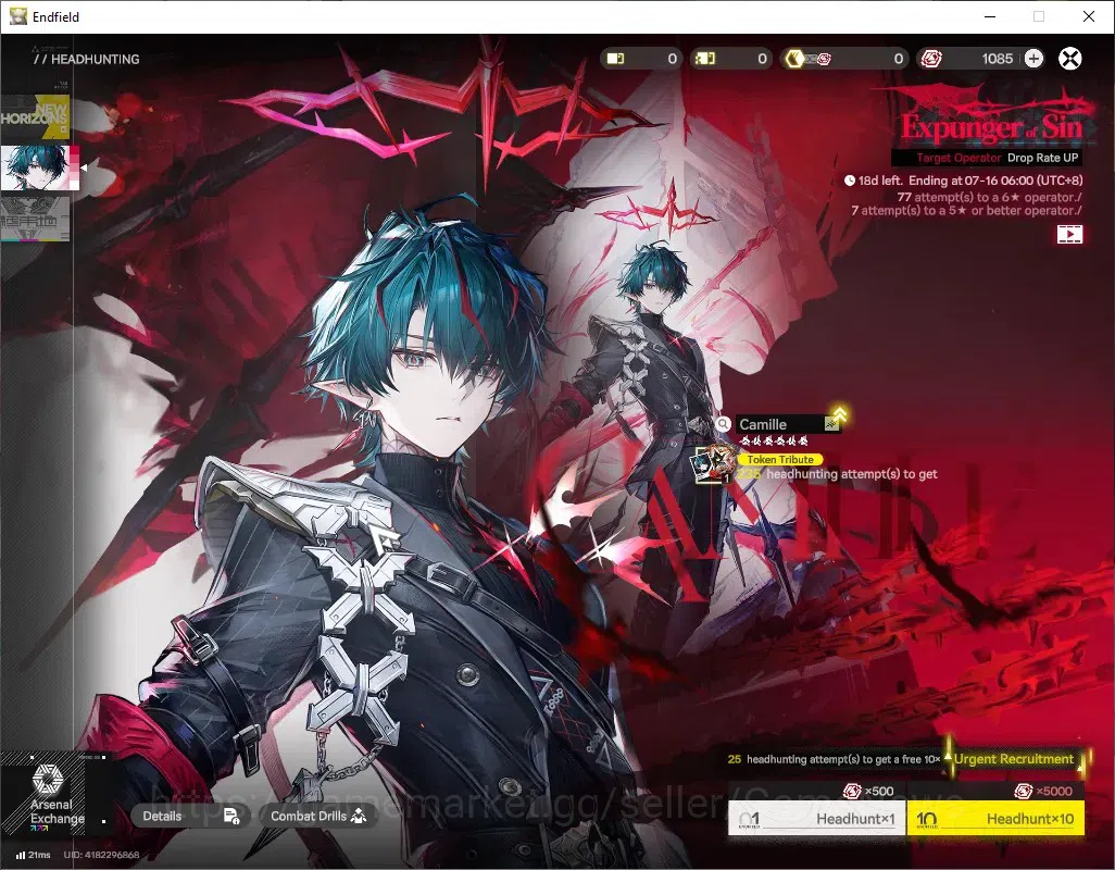 Arknights: Endfield Accounts ASIA|Lv 2|1,2k Arsenal|4 SSR (2 Limited) + 4 (*6 W image 12