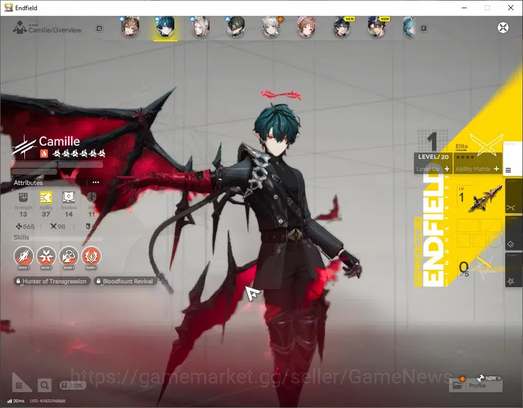Arknights: Endfield Accounts ASIA|Lv 2|1,2k Arsenal|4 SSR (2 Limited) + 4 (*6 W image 2