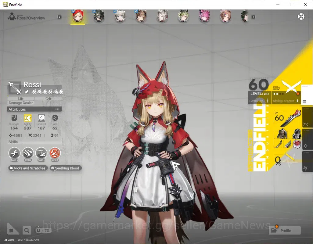Arknights: Endfield Accounts ASIA|Lv 54|8 SSR (5 Limit) + 12 (*6 Wep)|[Rossi,Yv image 3