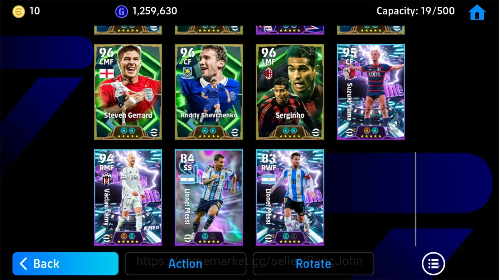 eFootball Accounts Legends & Iconic Players Android|PW 3186|Epic Ibrahimovic Gerrard Serginho Shevchenko,ShowT 1
