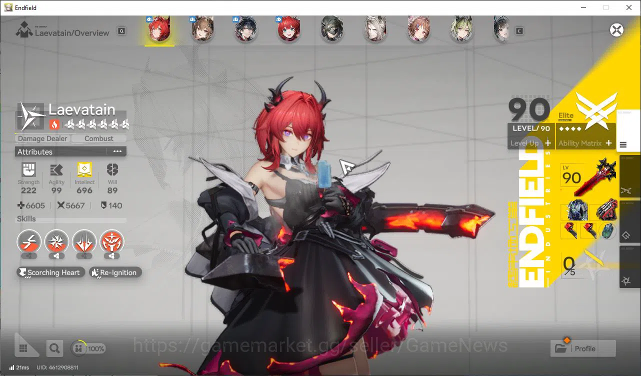 Arknights: Endfield Accounts Asia Lv55 18K Oro([Laeva,Gilberta,Last RiteP2,Embe image 2