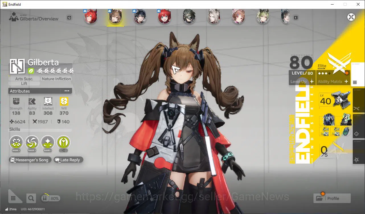Arknights: Endfield Accounts Asia Lv55 18K Oro([Laeva,Gilberta,Last RiteP2,Embe image 3