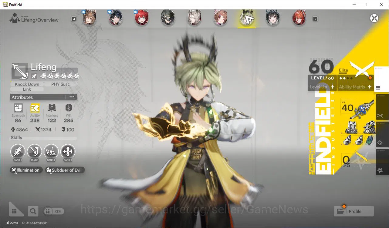 Arknights: Endfield Accounts Asia Lv55 18K Oro([Laeva,Gilberta,Last RiteP2,Embe image 5