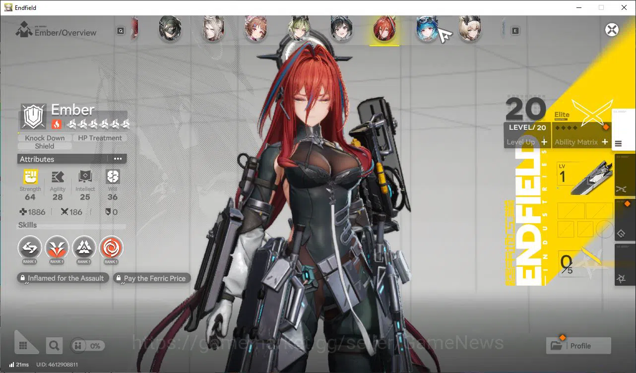 Arknights: Endfield Accounts Asia Lv55 18K Oro([Laeva,Gilberta,Last RiteP2,Embe image 6