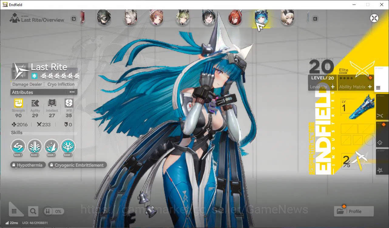 Arknights: Endfield Accounts Asia Lv55 18K Oro([Laeva,Gilberta,Last RiteP2,Embe image 7