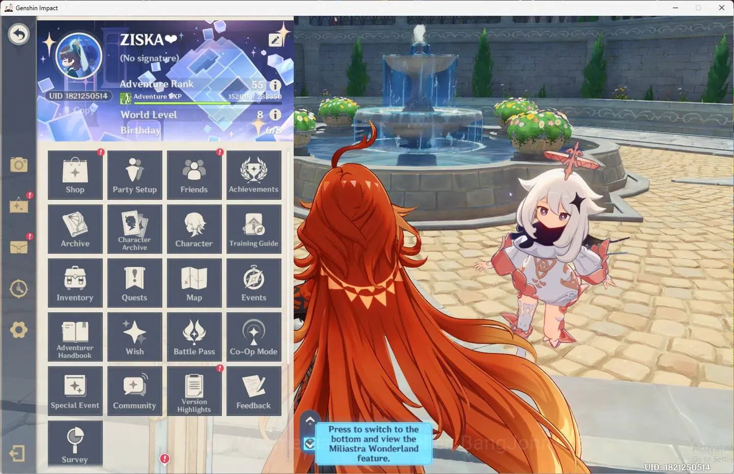 Genshin Impact Accounts ASIA | AR 57 | 5 Limit (Mavuika,Zibai,Chasca,Colum image 1