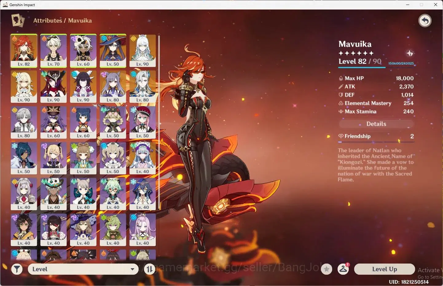 Genshin Impact Accounts ASIA | AR 57 | 5 Limit (Mavuika,Zibai,Chasca,Colum image 2