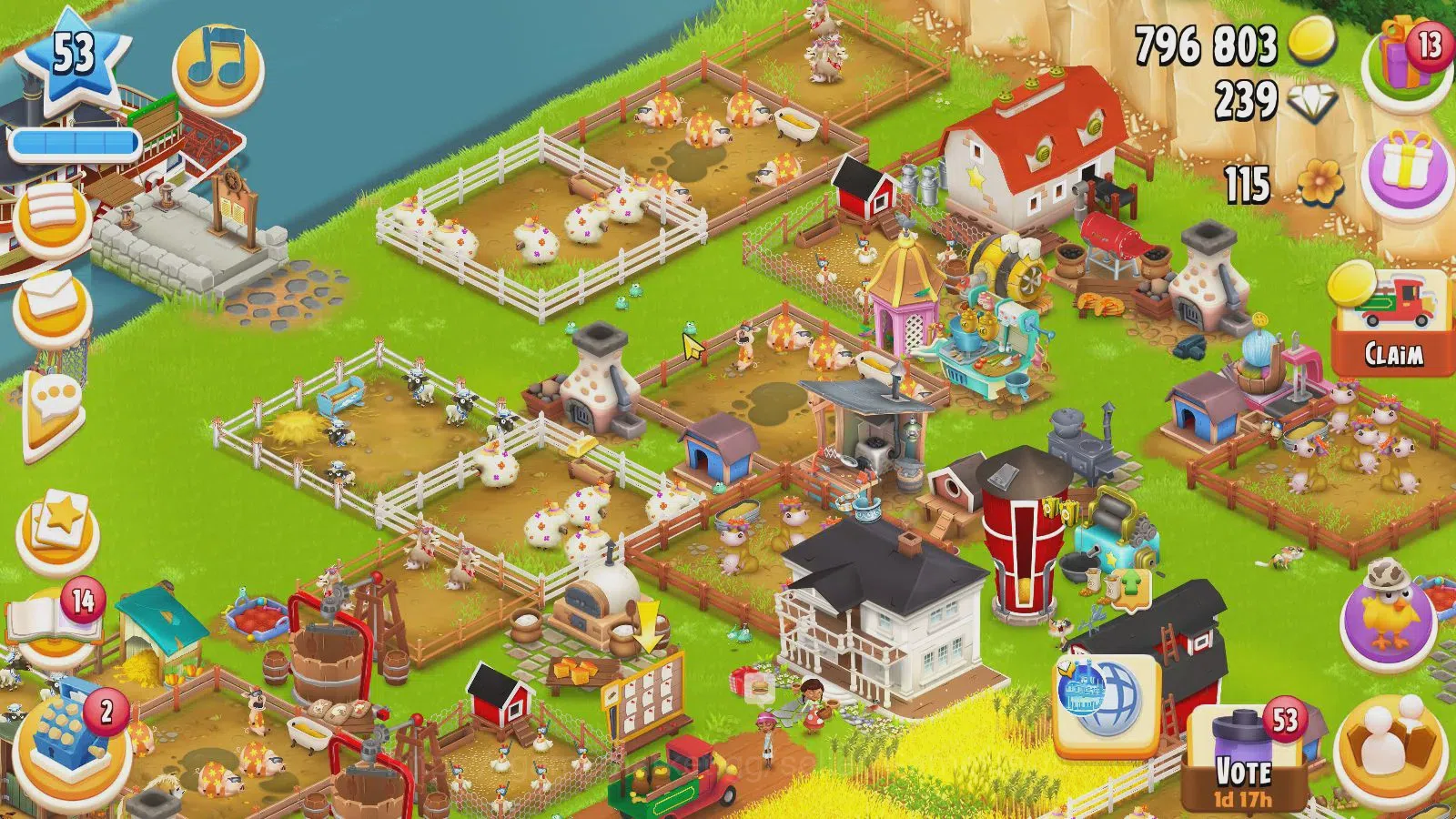 Hay Day Accounts Level 53 | Barn Storage 3000 + Silo Storage 800 |  image 2