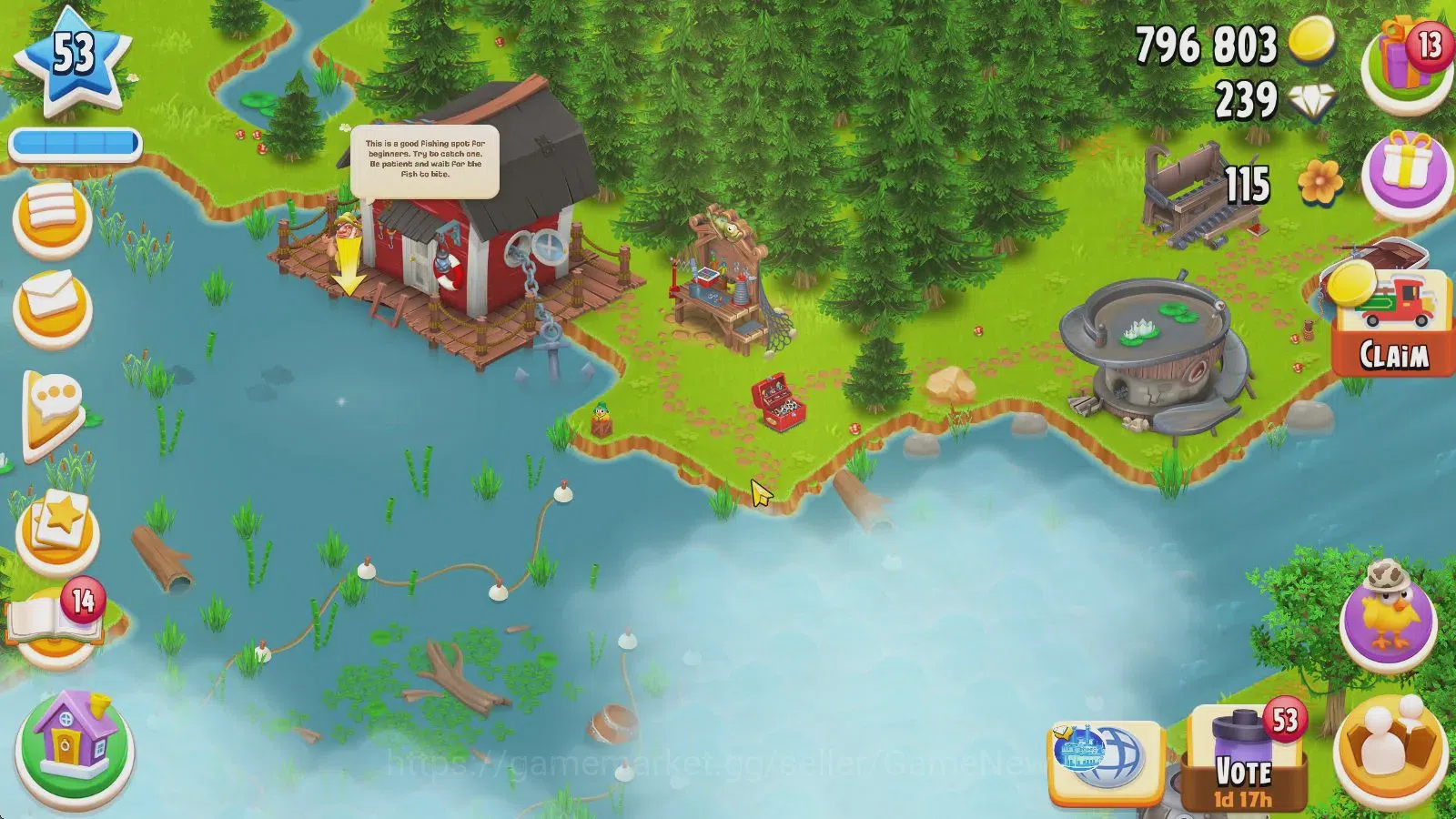 Hay Day Accounts Level 53 | Barn Storage 3000 + Silo Storage 800 |  image 7