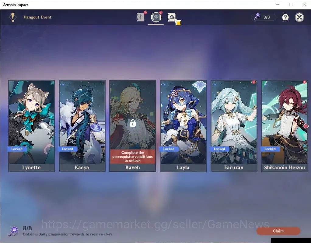 Genshin Impact Accounts ASIA|AR 56|5 Limit+3(*5WeP)Skirk Semi Prime|Skirk+ image 13