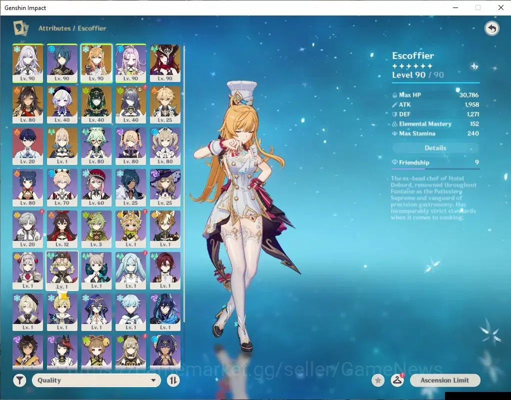 Genshin Impact Accounts ASIA|AR 56|5 Limit+3(*5WeP)Skirk Semi Prime|Skirk+ image 3