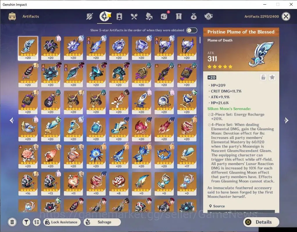 Genshin Impact Accounts ASIA|AR 56|5 Limit+3(*5WeP)Skirk Semi Prime|Skirk+ image 6