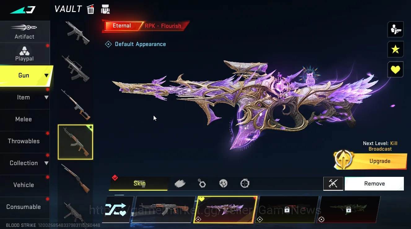 Blood Strike Accounts Starter ASIA|Eternal RPK Flourish|Limited Spear Blossom|Legendary MCX Celestial|5 Striker|Log 1